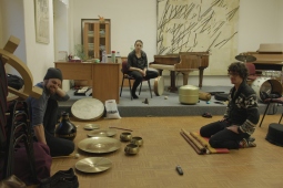 Rehearsals at music school, Turnov, January 2015